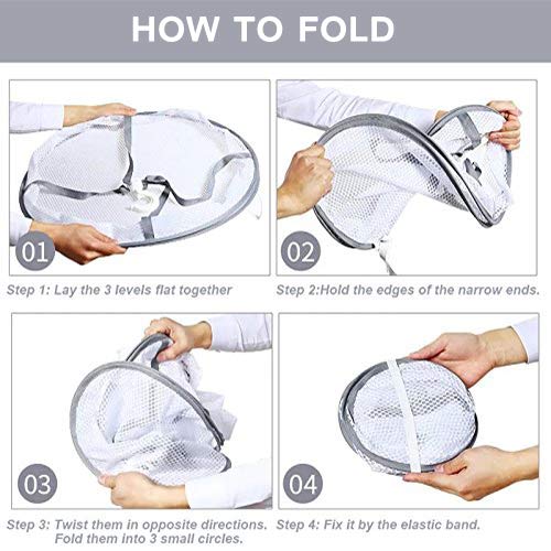 2 peças de secador dobrável para pendurar para suéter, delicado, maiô, camiseta – Design à prova de