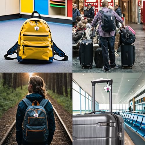 Lego Bag Tag - Botanical Orchid (53660), Silicone Luggage Tag, Vacation, Cruise, Suitcase Identification3