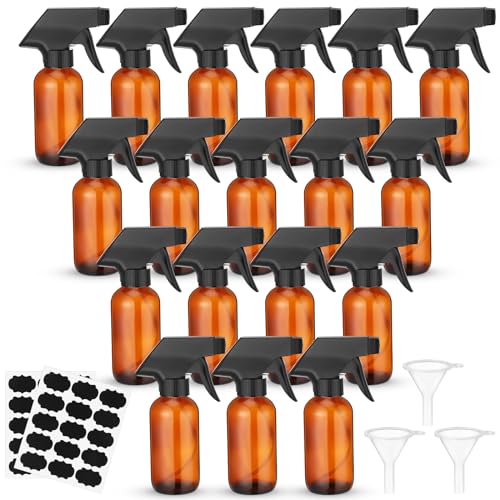 Fumete 20 botellas de vidrio 4 oz con atomizador