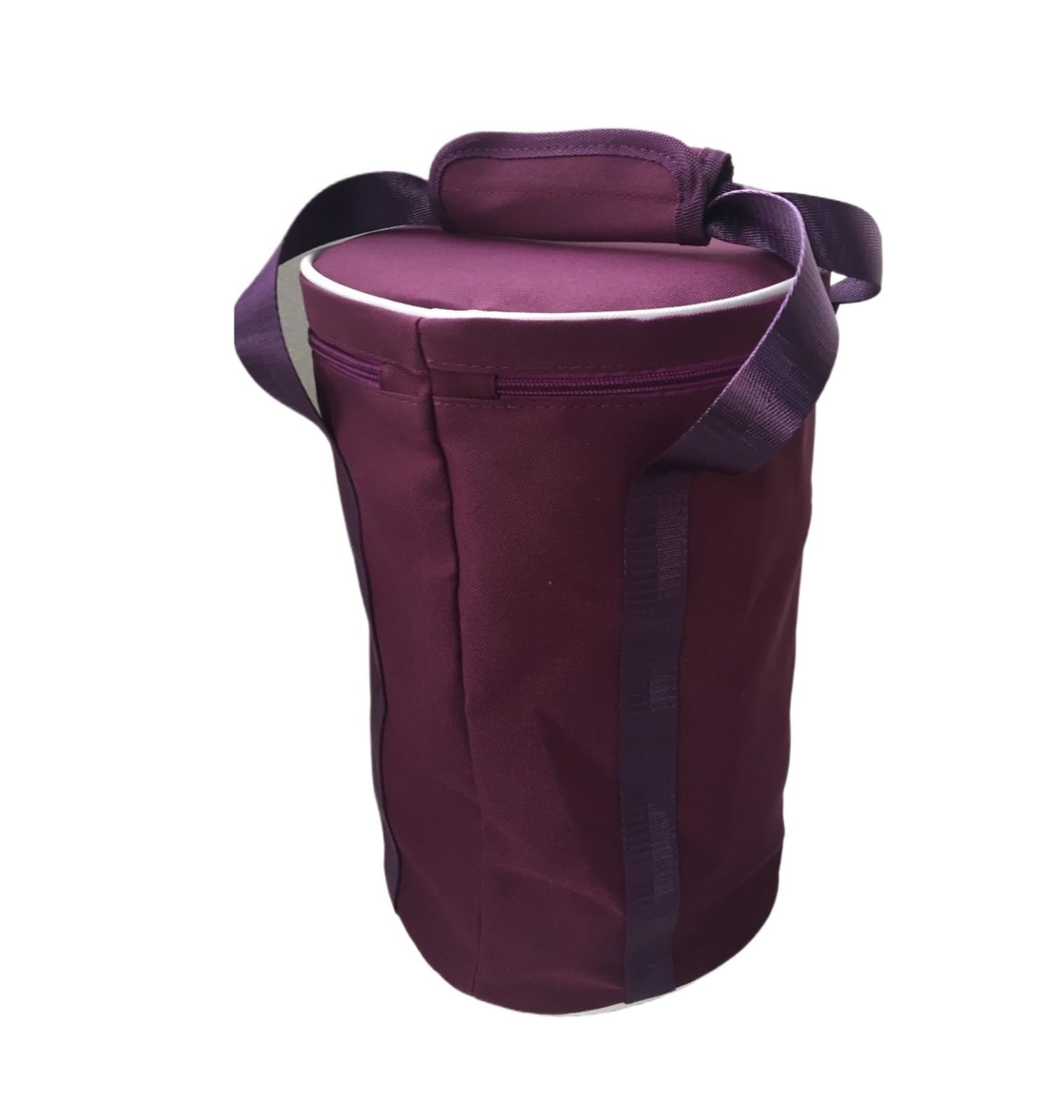 Bolsa para Cuenco Tibetano Bolso de tela acolchado color morado for sostener un cuenco tibetano cristal 6,5 pulgadas, bolso alto con forro móvil