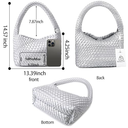 Image of Shoulder Hobo Bags for Women,Summer Beach and Travel Mini Cute Tote Bag,Soft Vegan Leather Underarm Purse for Daily | Soft Underarm Bags