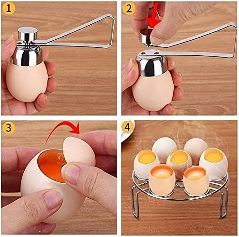 Ouvre-Œuf En Acier Inoxydable - Découpe Coquille Propre Et Rapide Pour Œufs Durs, Mous Ou Crus