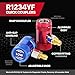 R1234YF & 1234YF AC Adapter Kit, Quick Coupler Valve Tool for Automotive Air Conditioning Service, Fits 1/4” & 1/2” HVAC Charging Hoses (7 Pack)