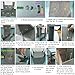Utility sink with cabinet, Kitchen sink cabinet with pull out faucet, Utility laundry sink with cabinet, single bowl stainless steel sink with cabinet, suitable for outdoor, kitchen, laundry room ( Co