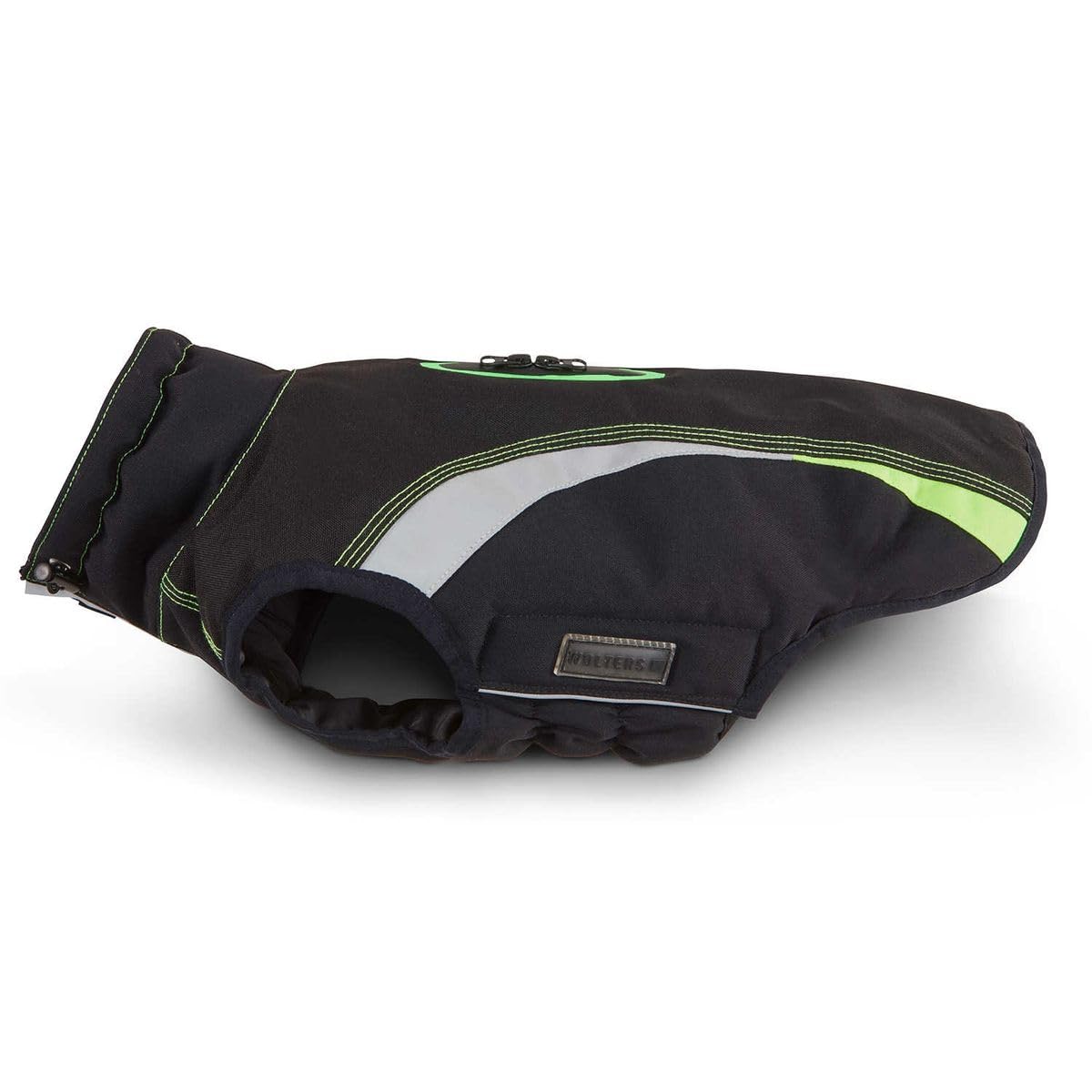 Wolters Outdoorjacke Hundemantel Xtra Strong schwarz/grau mit neon-grün