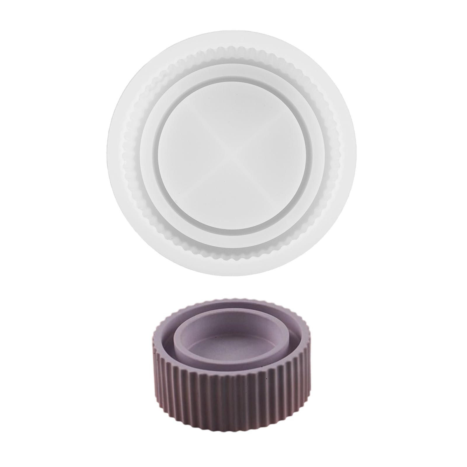 NEWFT Silicone Mold Crafting Candle Holders Candle Storage Base Suitable for Home Decors Enthusiasts Present