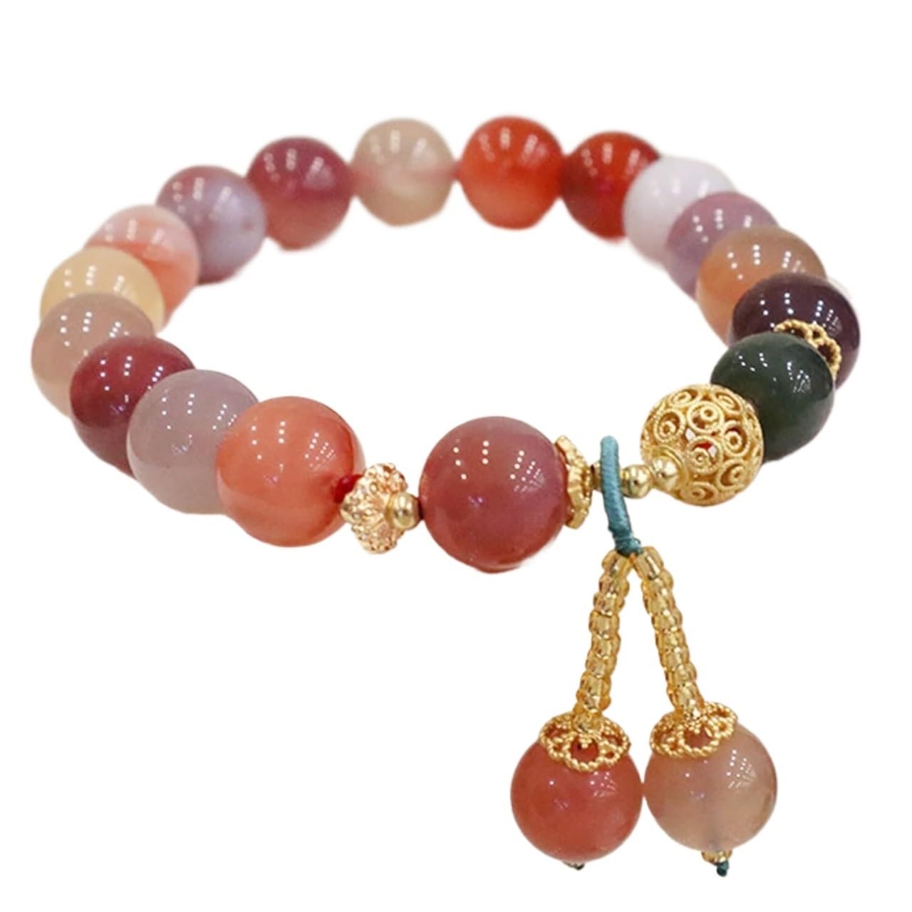 Nzpost Women's Jade Crystal Bracelet,Agate Bracelet, For 10Mm Chakra Balancing Crystal Bracelet Vacation Jewelry