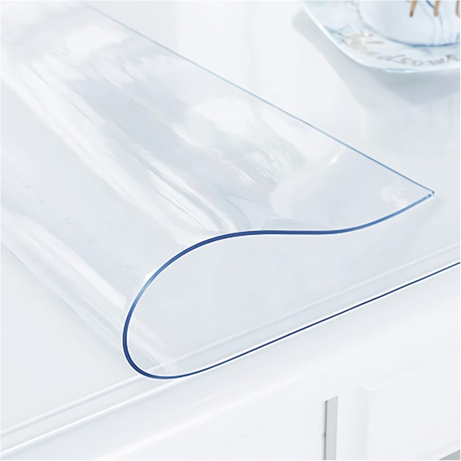 Nappe transparente pour repas en salle à manger et bureau propre
