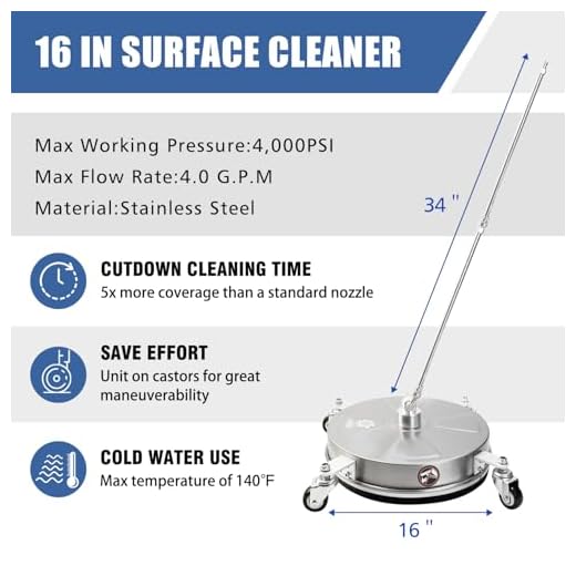 JANZ 16" Pressure Washer Surface Cleaner
