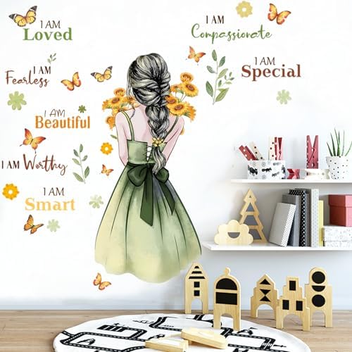 Large Butterfly Wall Stickers Room Decor for Teen Girls Inspirational ...