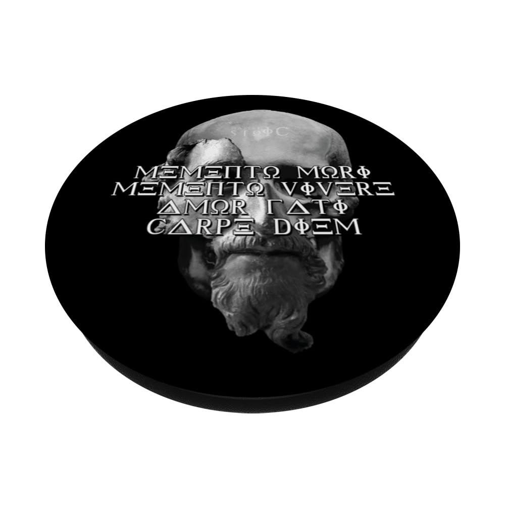 Memento Mori Carpe Diem Skull PopSocket - Swappable Phone Grip And Stand