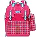 Produktbild (Rose) - Uniuooi Primary School Students Ergonomic Backpack Book Bag - Waterproof Nylon Schoolbag for Boys Girls Gift 6-12 years old (Rose)