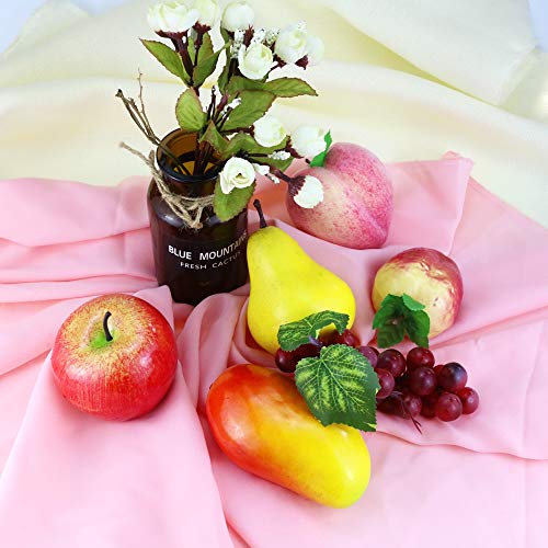 Faxco 12 Pcs Artificial Fruit, Fake Fruit Set, Realistic Fruit Decoration, Lifelike Decorative Fruits For Home, Kitchen, Party Decor #TOP4