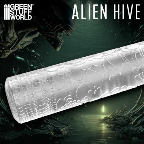 Rolling Pin Alien Hive Green Stuff World rouleau de modelage texture nette - 5