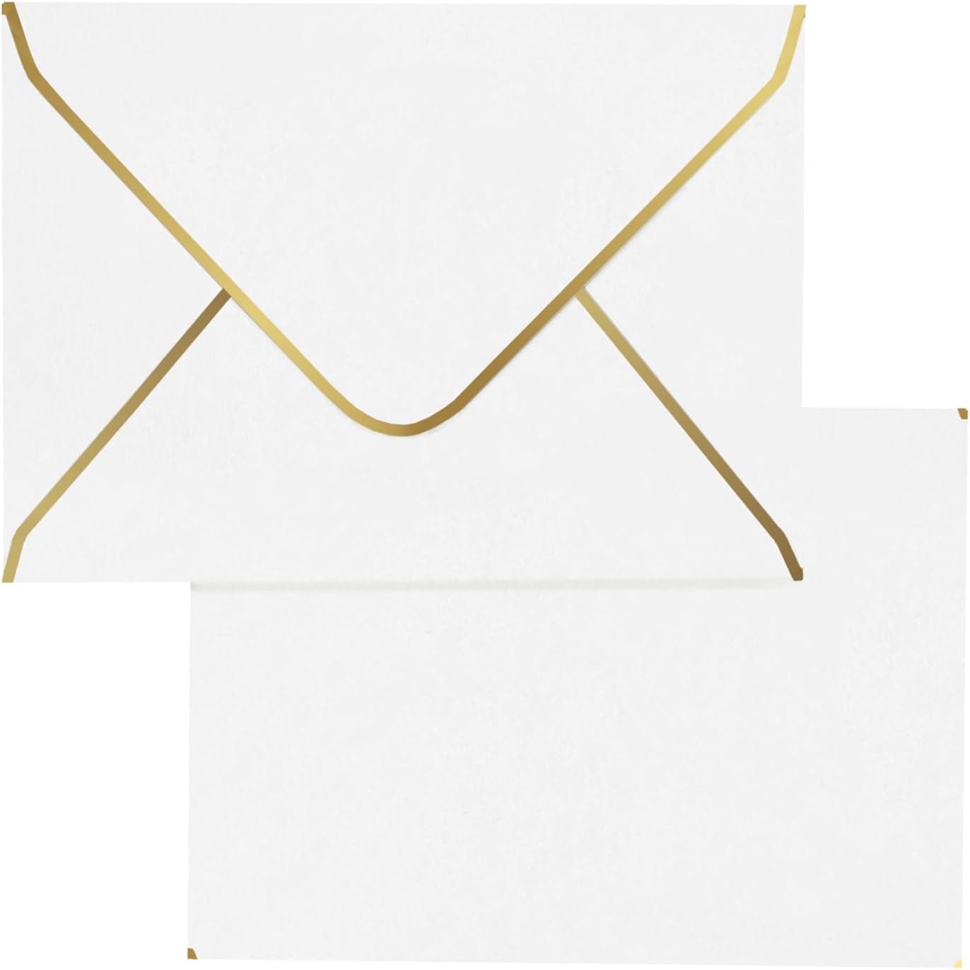 Blank Cards And Envelopes 5 X 7, Goefun White Shimmer Cardstock With Envelope - View #7