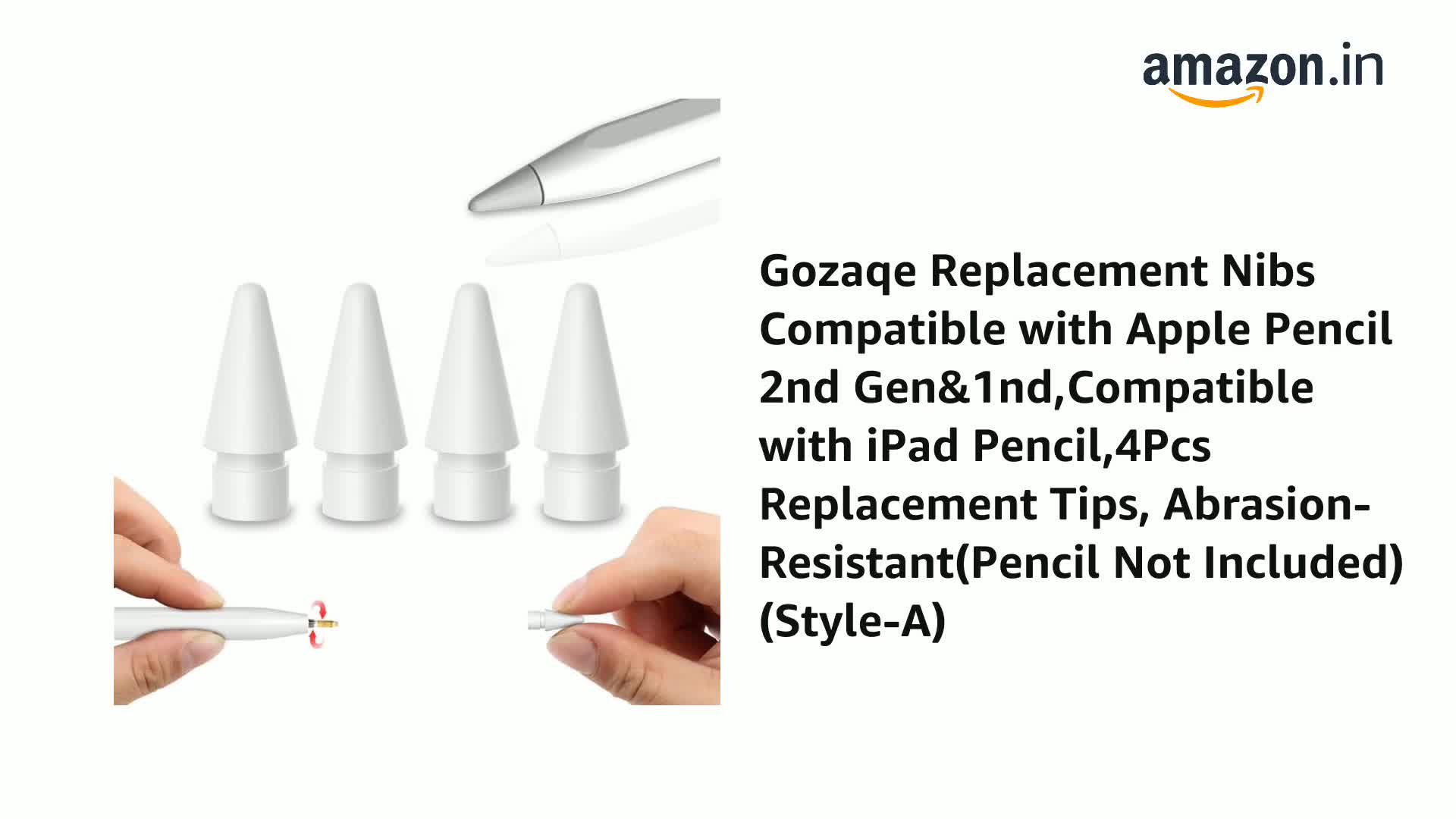 Amazon.in: Buy Gozaqe Replacement Nibs Compatible with Apple
