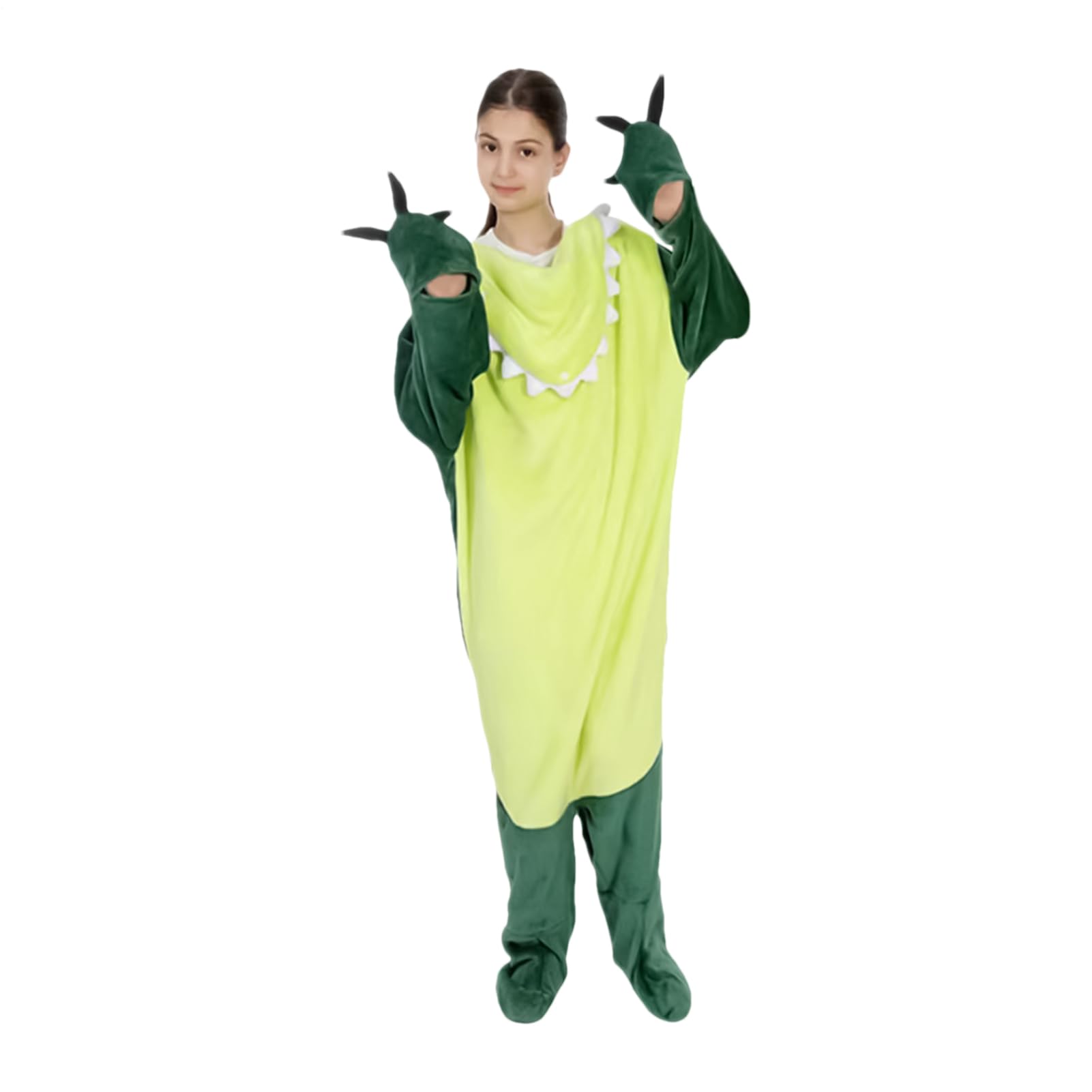Pijama De Dinosaurio Lindo, Suave, De Franela Y Adorable | Pijama Entero De Dinosaurio Con Capucha Para De Halloween Y Navidad Desfiles Para Mujeres Novios Novias Y Esposas
