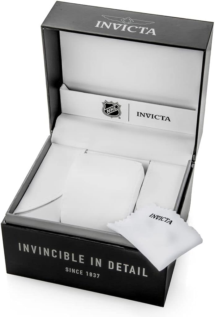 Miniatura 5 de Invicta NHL Bolt - Reloj de pulsera cronógrafo de cuarzo de 2.362in, Chicago Blackhawks para hombre, Chicago Blackhawks