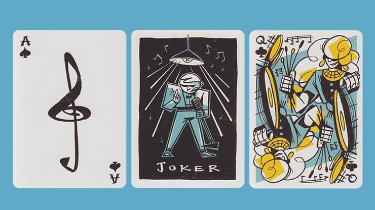 Art of Play Tempo Playing Cards, Jazz Age Inspired, Art Deco Style, Thin-Stock, Screen-Printed Embossed Tuck Case