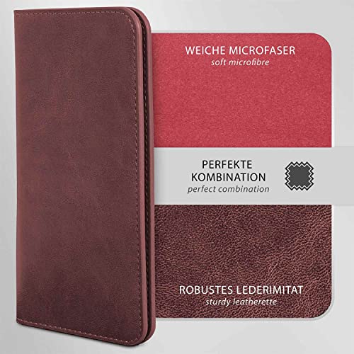 Housse de protection en cuir végétalien moex rouge vin pour iPhone 13 Pro chic - 5