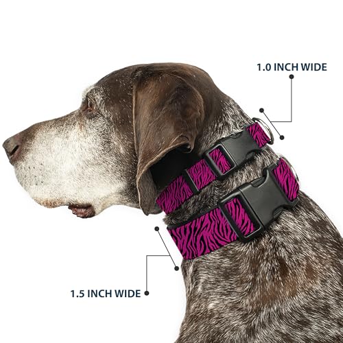 Collier chien réglable 16-58.4 cm Buckle Down fuchsia écran large Medium - 3