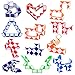 GOLDGE Mini Cubo di Serpente Giocattolo Magico, 12 Pezzi 24 Blocchi Serpente Cubi Velocità Magici Serpente Twist Cubo Puzzle per Bambini Riempitori di Sacchetti Bomboniere per Feste, Colore Casuale