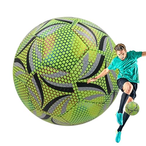 Balón de fútbol luminoso, resistente al agua para niños, como regalo de cumpleaños, juegos, entrenamiento, deportes y actividades al aire libre