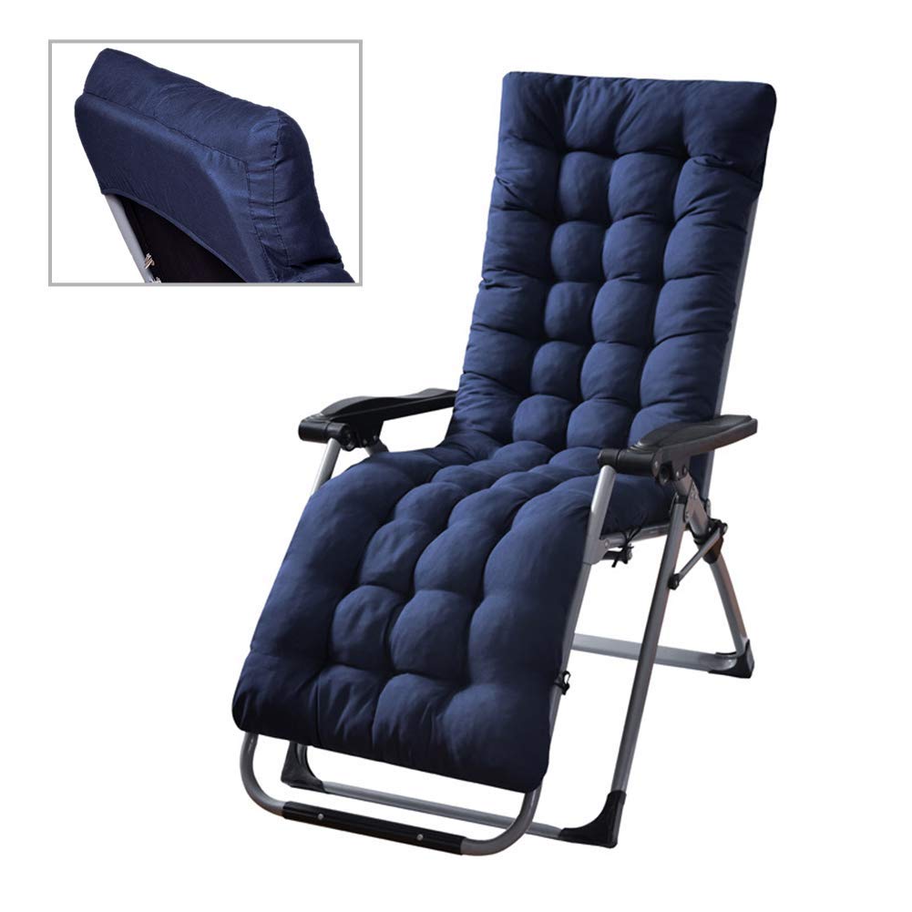 Atyhao Cuscini per Lettini Prendisole, Cuscini per Lettini Prendisole da Giardino Spessi di Ricambio, Cuscino per Sdraio per Chaise Longue Reclinabile da Giardino per Esterni (Blu