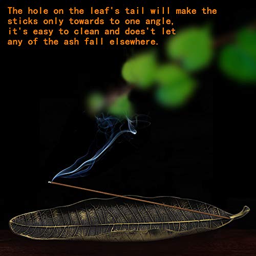 Incense Holder Set - Leaf And Snail Incense Burner,Incense Holders For Sticks Ash Catcher,Durable Zinc Alloy Materia,Modern Natural Design,Incense Ash Catcher Tray,Best For Meditation,Yoga,Home,Office #TOP5