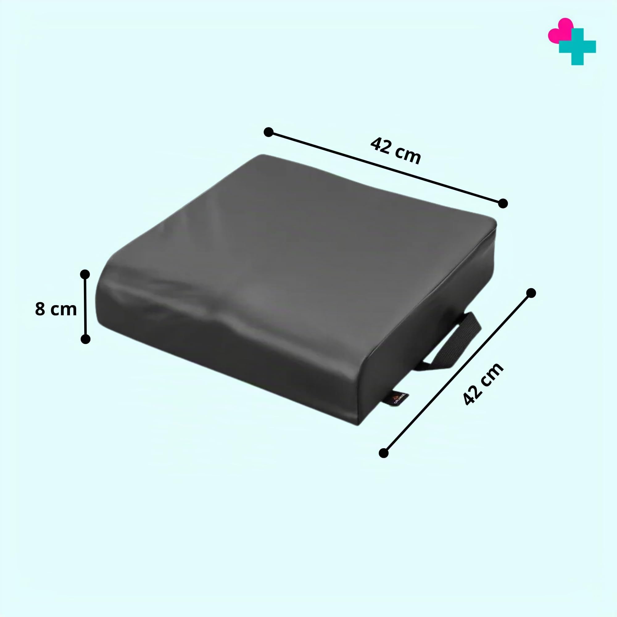 Cojín Antiescaras Viscoelástico para Silla de Ruedas 42x42x8 cm | Cojín Ortopédico con Espuma de Memoria y Funda Impermeable | Alivio de Presión para Personas Mayores y Movilidad Reducida