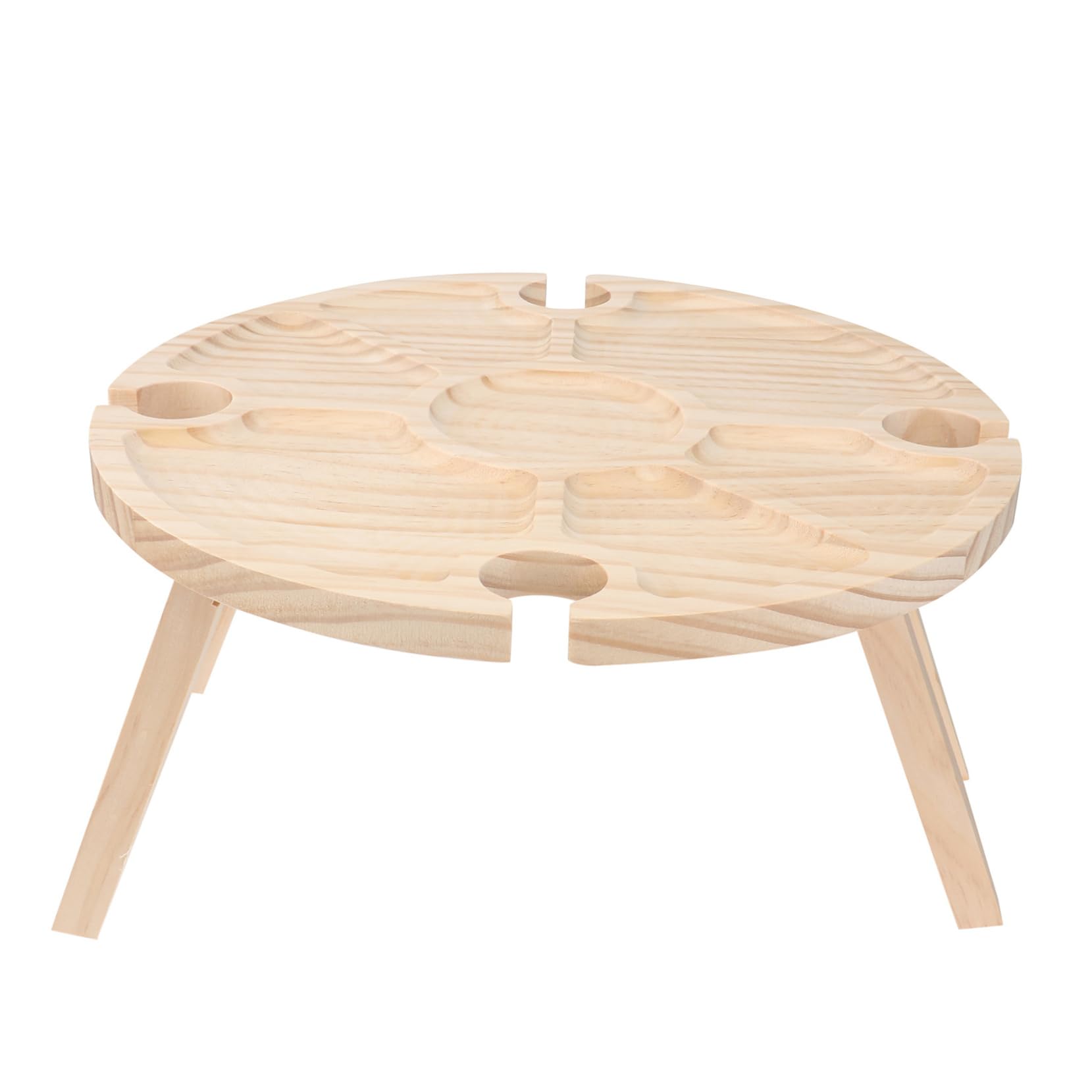Table pliante en bois noble compacte et légère pour extérieur