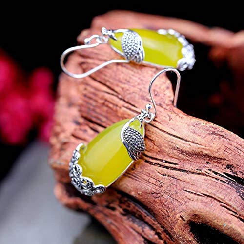 Boucles d'oreilles de Sable Blue hypoallergéniques en argent 925 fait main