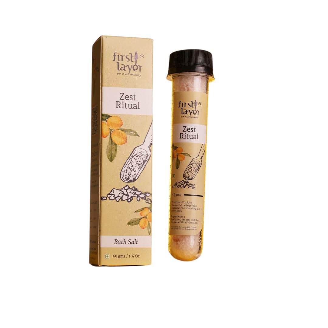 FIRSTLAYER Bathing Essentials Premium Bath Salt | Deep Relaxation, Skin Nourishing, Cleansing & Refreshing Spa Bath Experience | Zest Ritual-picture-11