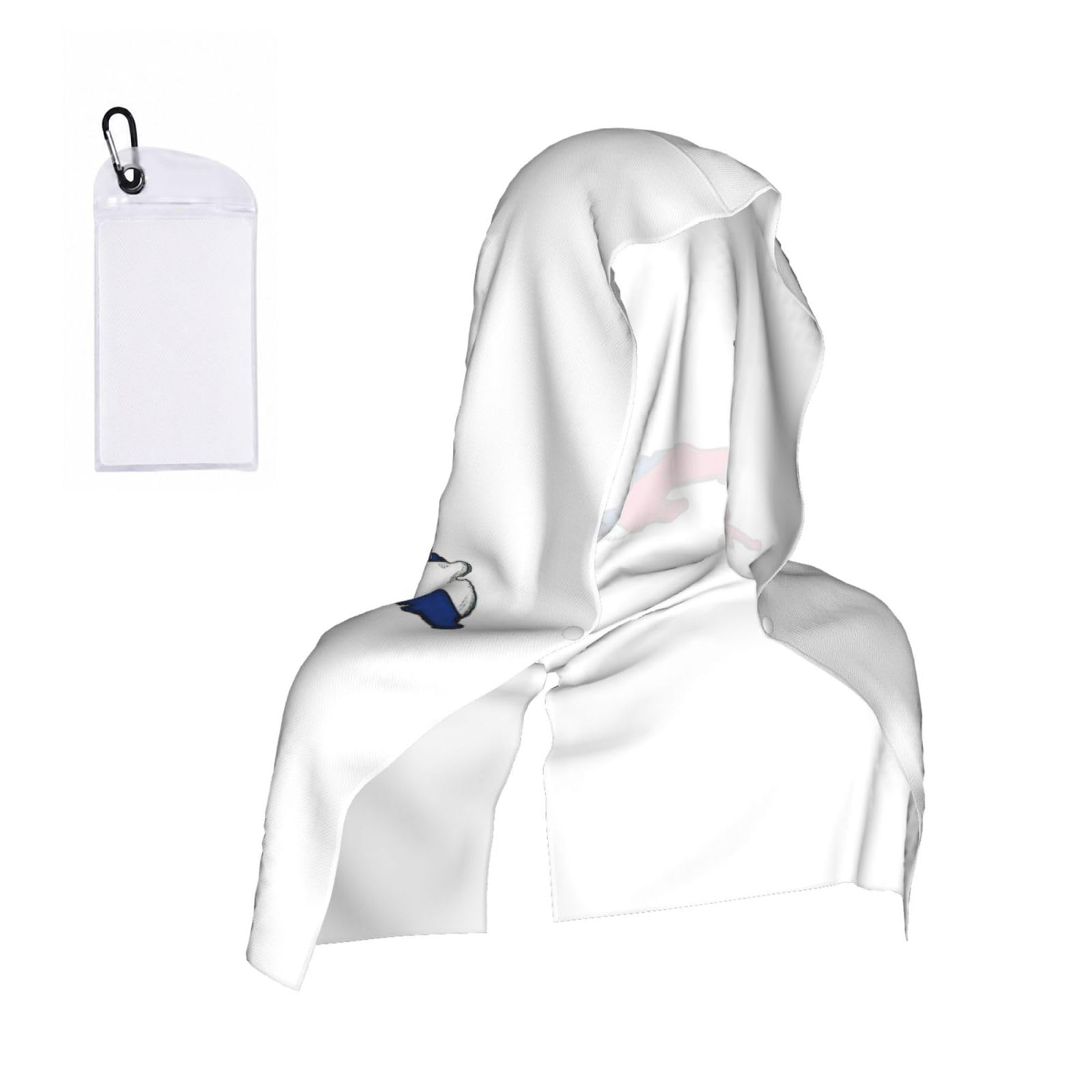 DUWAA Cuban Flag Map Print Cooling Hooded Sports Towel, 30×60cm Quick Drying Summer Cool Head Wrap For Neck And Face