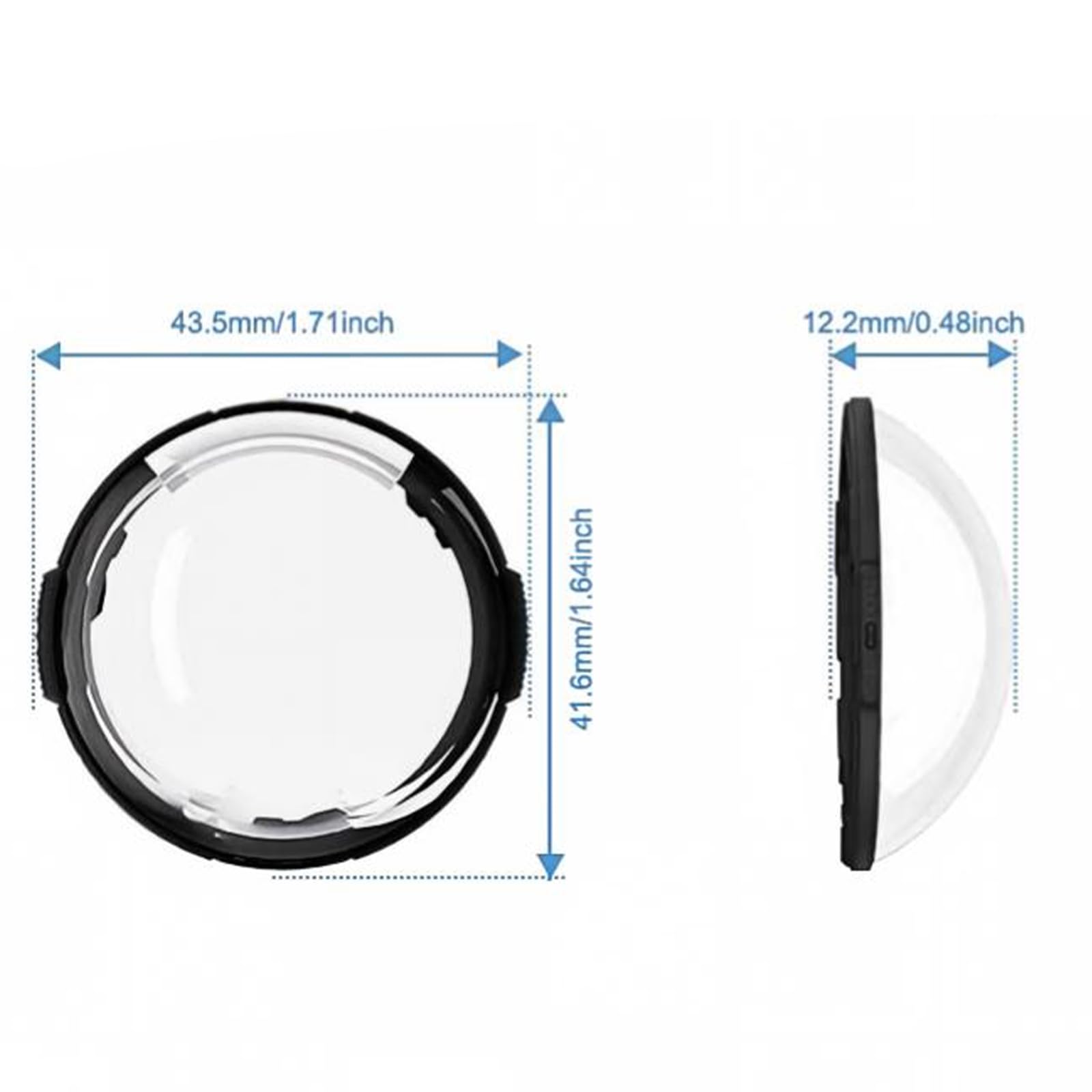 Protector de lente giratorio para vidrio templado óptico Insta X6