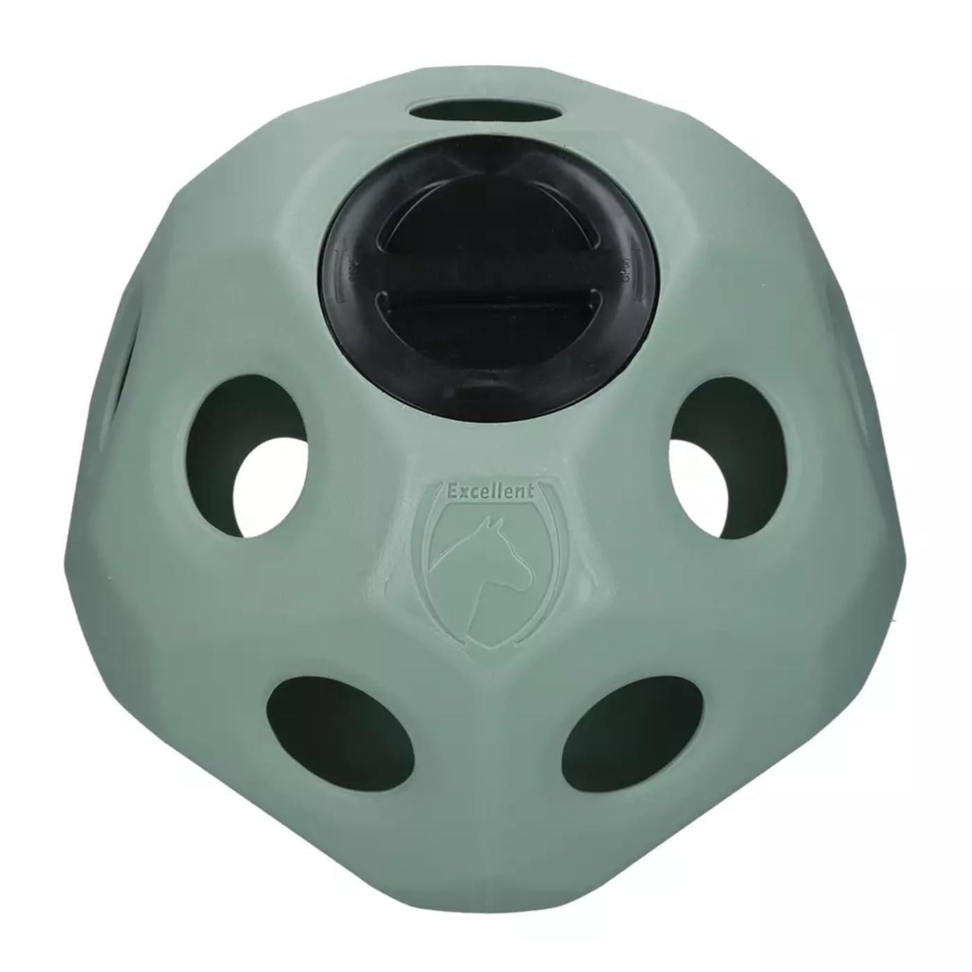 Hofman Animal Care Feed & Play Ball - Comedero Lento para Caballos - Red para heno para Caballos - Juguete Interactivo para Caballos - Bola comedero para Caballos - Verde