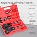 iCrimp Angle Head F1807 PEX Pipe Crimping Tool for Copper Rings - 1/2&3/4-inch Two Crimper Set with 9.5