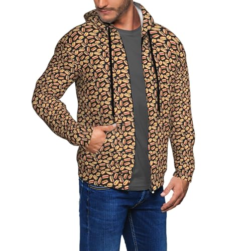 Sweat à capuche hot dog pour homme veste décontractée et confortable