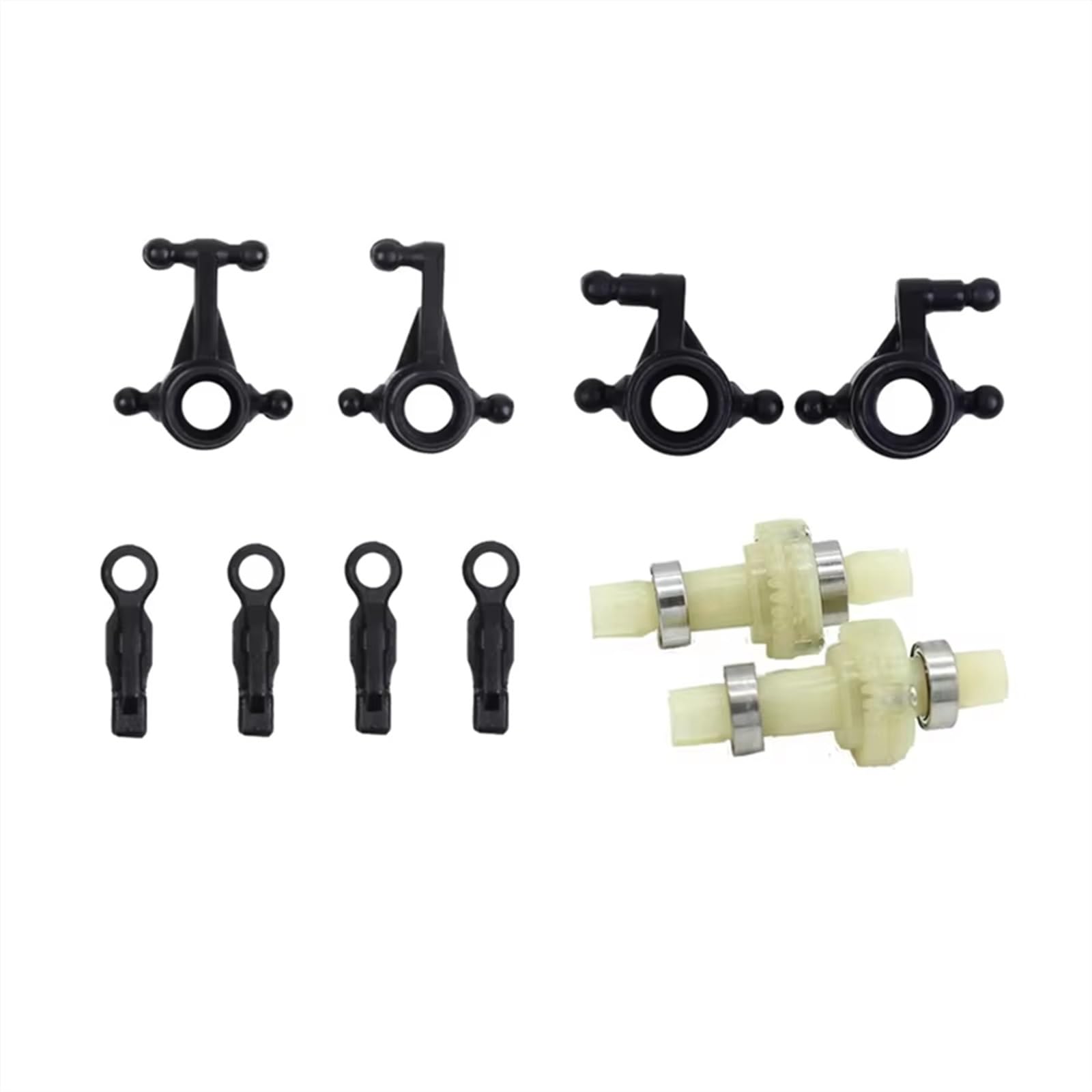 Compatible con 284010 284161 1/28 RC Car Repuestos Accesorios Copa De Dirección Delantera Y Trasera para Kit Diferencial Brazo Oscilante RC Mejoras