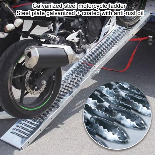 Rampa de carga de aluminio para motos, 185 cm, 1 pieza miniatura 2