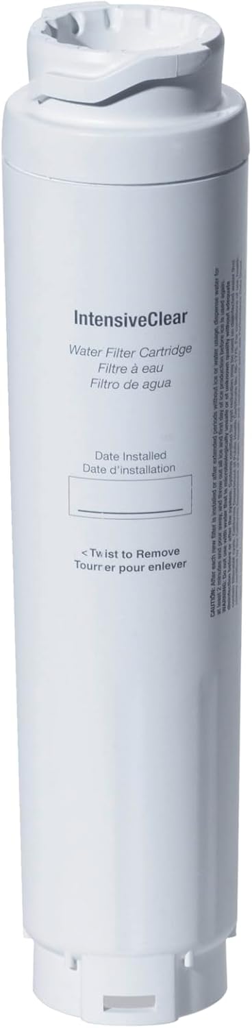 Miele Original KWF 1000 IntensiveClear Water Filter with Active Charcoal for Miele MasterCool Refrigerators with Ice Maker, Flavor-Free Ice and Improved Water Quality – 11513640