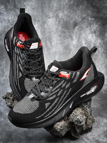 Image of ASIAN Men POWERPLAY-06 Running and Casual wear Running Shoes with Laces, Lightweight and Comfortable Shoes with Upper mesh Fabric and Crystal Cushion Technology for Men & Boys