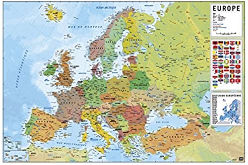 Grupo Erik - Poster Carte de l'Europe en Français