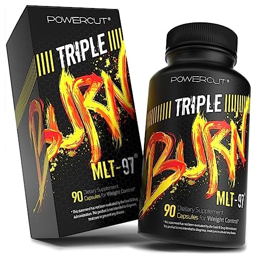 powercut Triple Burn MLT-97 Weight Loss Fat Burner Diet Pills for Women & Men - Appetite Suppressant - 60 Capsules
