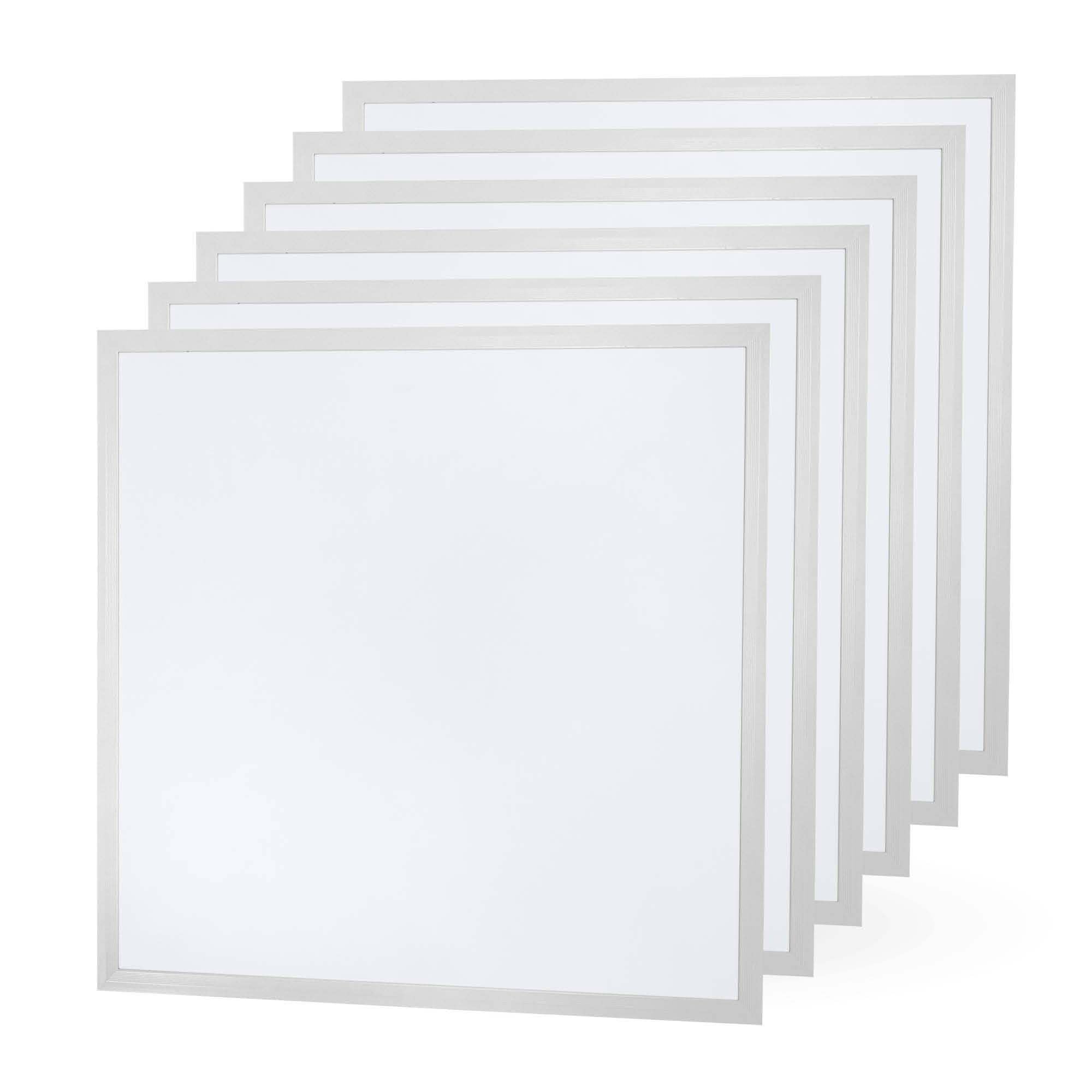 Ledvion - 6X Panel LED, 60x60, 24W, 6500K, 5040 Lúmenes, Luminaria Empotrada, Incluye Driver LED y Conector Rápido