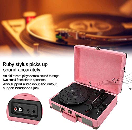 WENQJ Gramophone, Bluetooth Portable Valise Tourne-Disque 33/45/78 RPM Record Holder 3 + Speed + Turntable Record… - Les Beatles, Paul McCartney, John Lennon, RIngo Starr, George Harrison WENQJ Gramophone, Bluetooth Portable Valise Tourne-Disque 33/45/78 RPM Record Holder 3 + Speed + Turntable Record… – Image 3