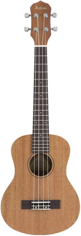 Ukulele Kalani Tenor 26 Kayke Series KAL 300 TS Friso e Roseta em ABS com Bag, Natural Sapele