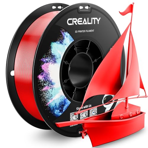 Image of CREALITY PETG Filament 1.75mm 3D Printer Filament, 1kg (2.2lb) Neatly Wound Spool, Dimensional Accuracy ±0.03mm, Excellent Toughness, Fits for Most FDM 3D Printers, Red