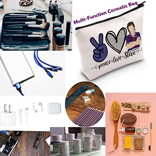 TSOTMO TV Show Merchandise Gifts Peace Love Steve Cosmetic Bag For Steve Fans TV Show Inspired Bag Gifts For TV Show Lovers Gift (Steve)3