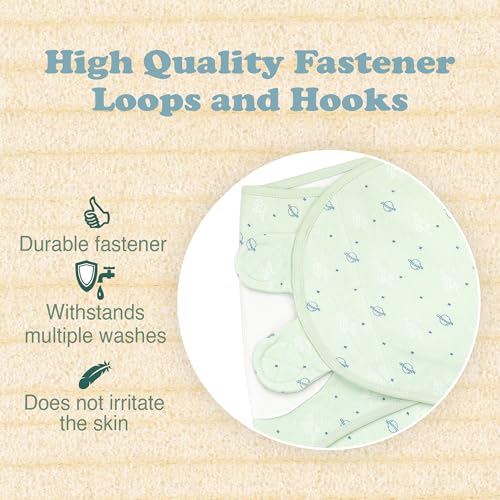 Image of Swaddles for Newborn Boys - 3-Pack Infant Swaddles 0-3 Months - Adjustable Newborn Swaddle Sleep Sack - Soft Organic Cotton Baby Wrap for Safe & Cozy Sleep